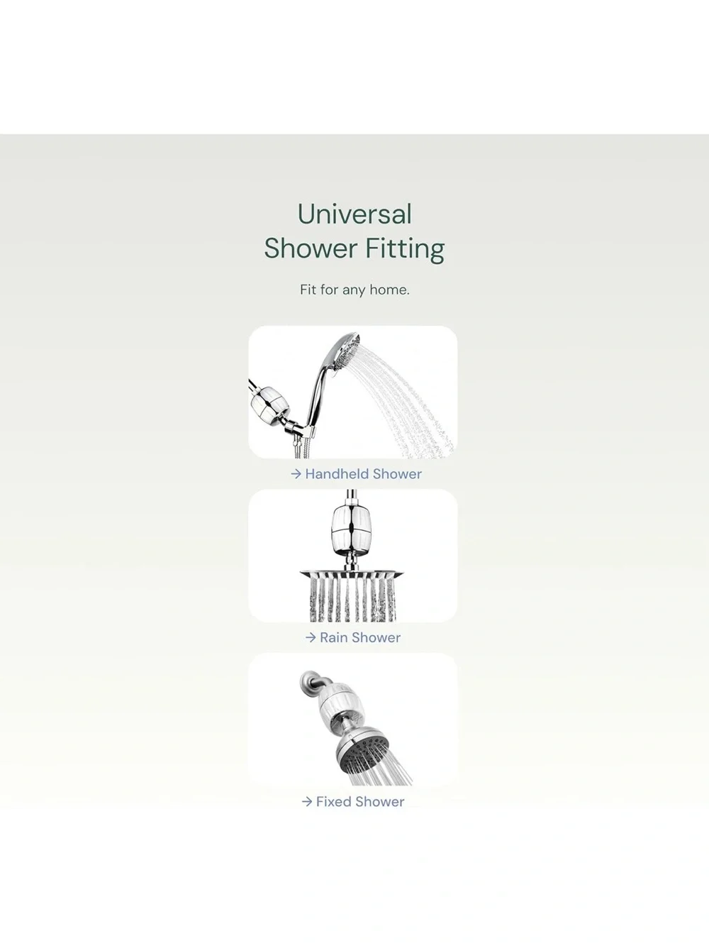 Polished Silver Shower Filter - Chlorine Reduction